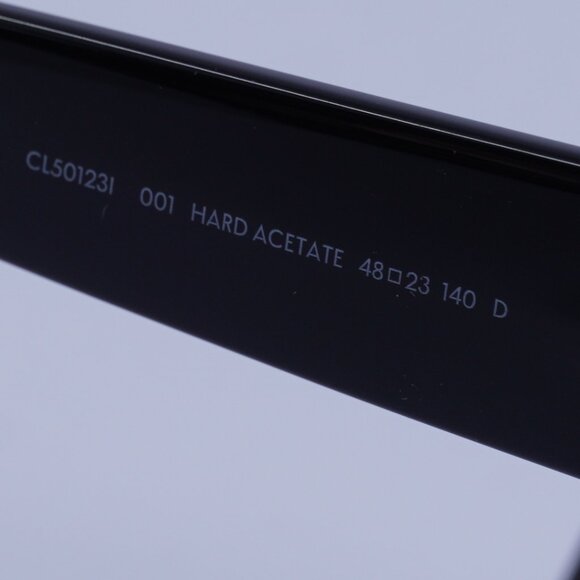 Celine CL50123I 001 Eyeglasses Shiny Black 48mm Round Frame - Picture 7 of 9